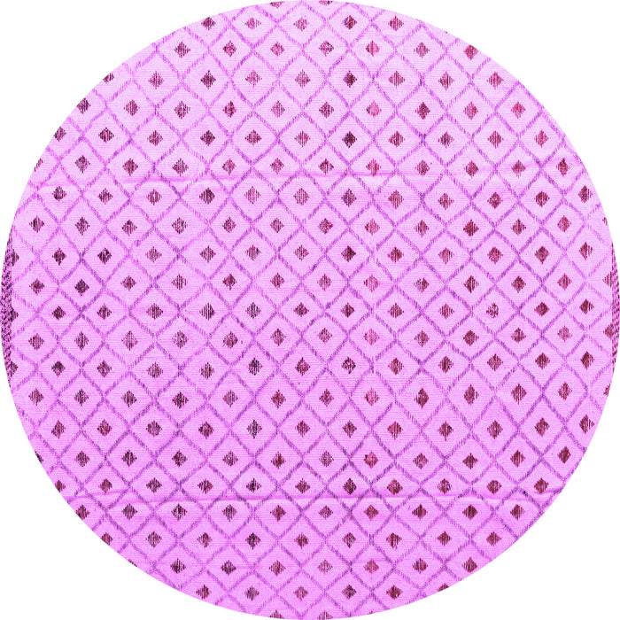 Round Solid Purple Modern Rug, abs4932pur