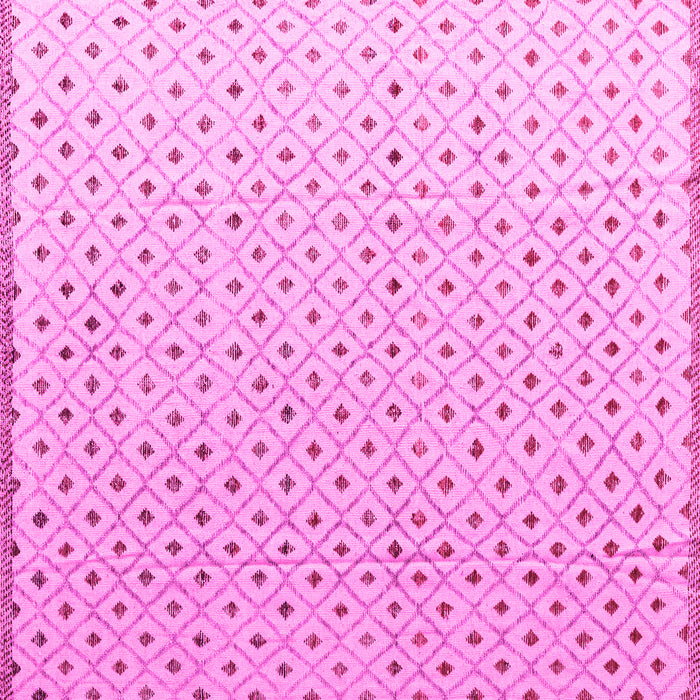 Square Solid Pink Modern Rug, abs4932pnk
