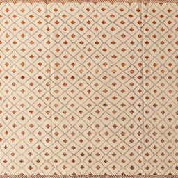 Square Abstract Tangerine Pink Solid Rug, abs4932