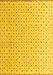 Machine Washable Solid Yellow Modern Rug, wshabs4932yw