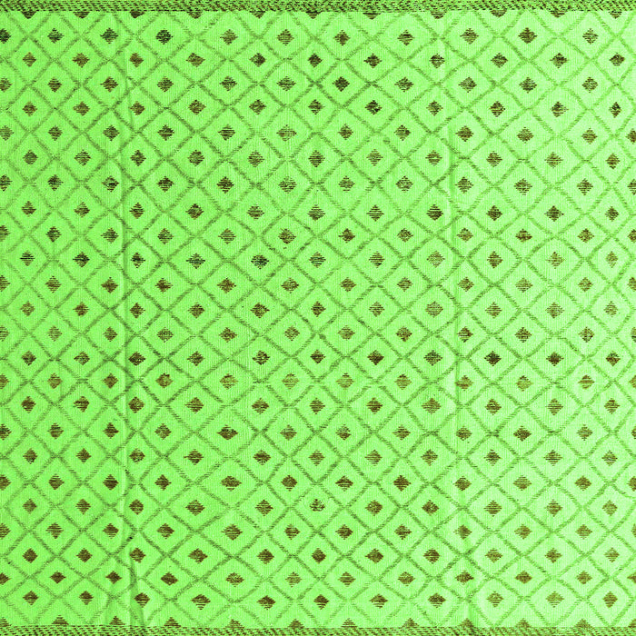 Square Machine Washable Solid Green Modern Area Rugs, wshabs4932grn