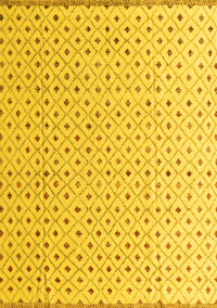 Solid Yellow Modern Rug, abs4932yw