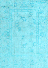 Oriental Light Blue Traditional Rug, abs4933lblu