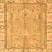 Square Oriental Orange Traditional Rug, abs4934org