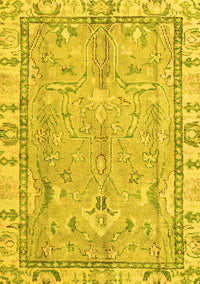 Oriental Yellow Traditional Rug, abs4934yw