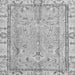 Square Machine Washable Oriental Gray Traditional Rug, wshabs4934gry