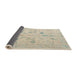 Sideview of Abstract Desert Sand Beige Oriental Rug, abs4935