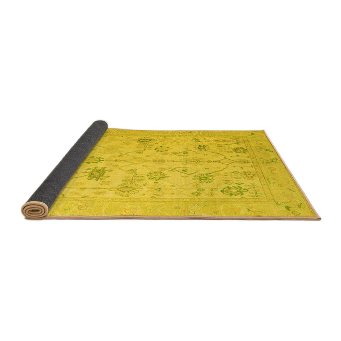 Sideview of Oriental Yellow Traditional Rug, abs4935yw