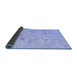 Sideview of Oriental Blue Traditional Rug, abs4935blu