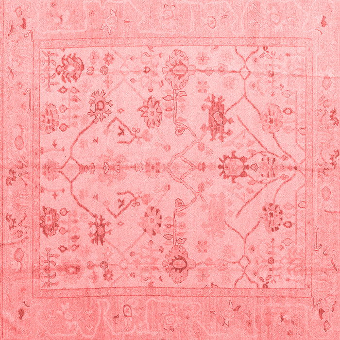 Machine Washable Oriental Red Traditional Rug, wshabs4935red