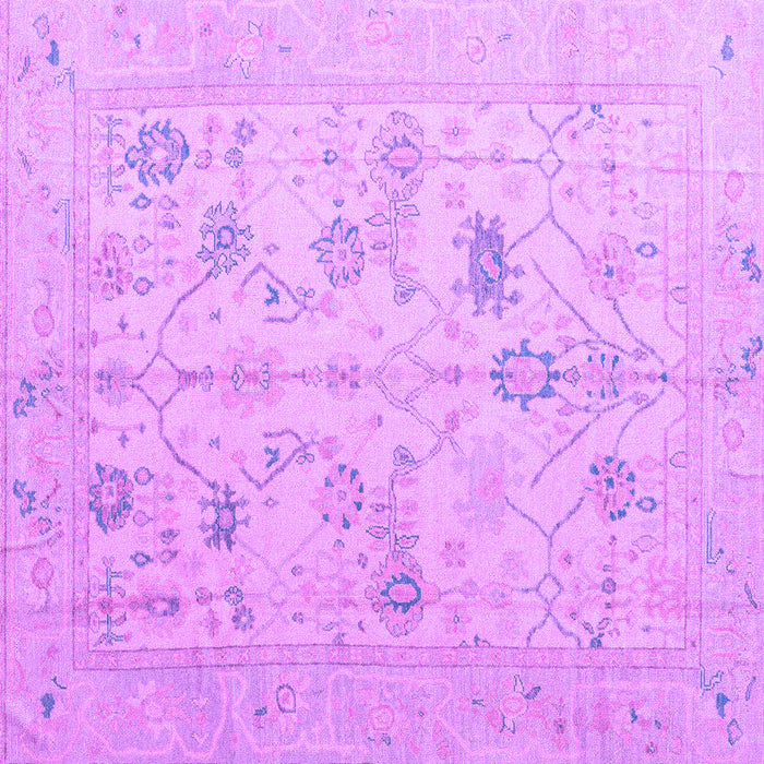 Square Oriental Purple Traditional Rug, abs4935pur