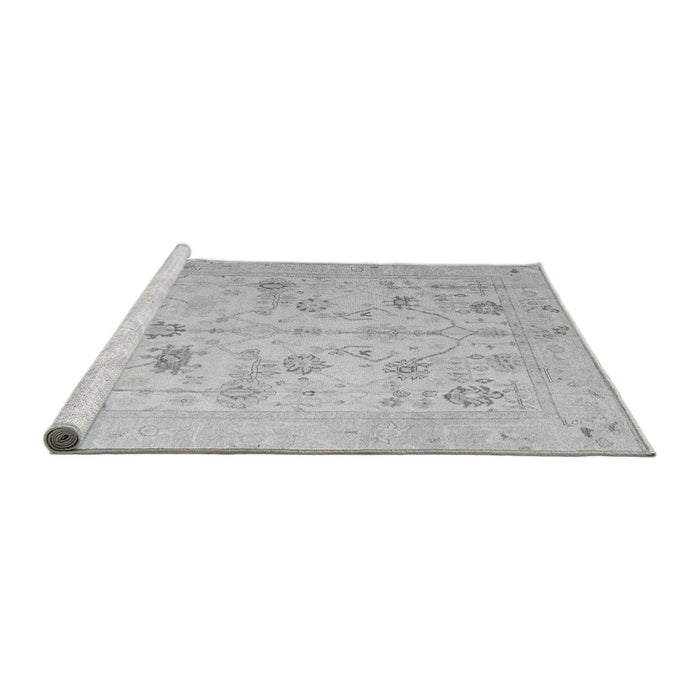 Sideview of Machine Washable Oriental Gray Traditional Rug, wshabs4935gry