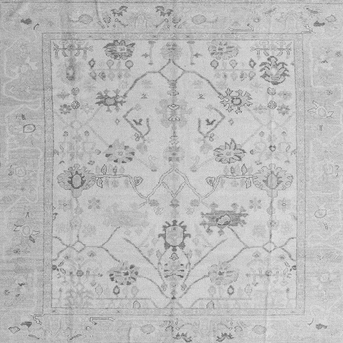 Square Oriental Gray Traditional Rug, abs4935gry