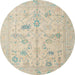 Round Machine Washable Abstract Desert Sand Beige Rug, wshabs4935