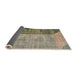 Sideview of Abstract Gray Modern Rug, abs4936