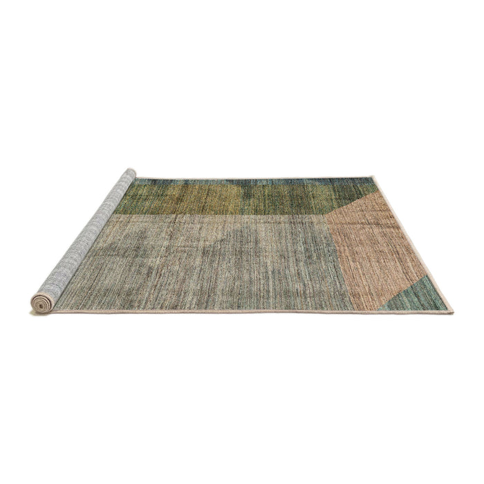 Sideview of Machine Washable Abstract Gray Rug, wshabs4936