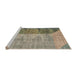 Sideview of Machine Washable Abstract Gray Rug, wshabs4936