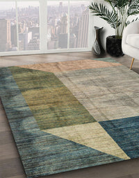 Abstract Gray Modern Rug, abs4936