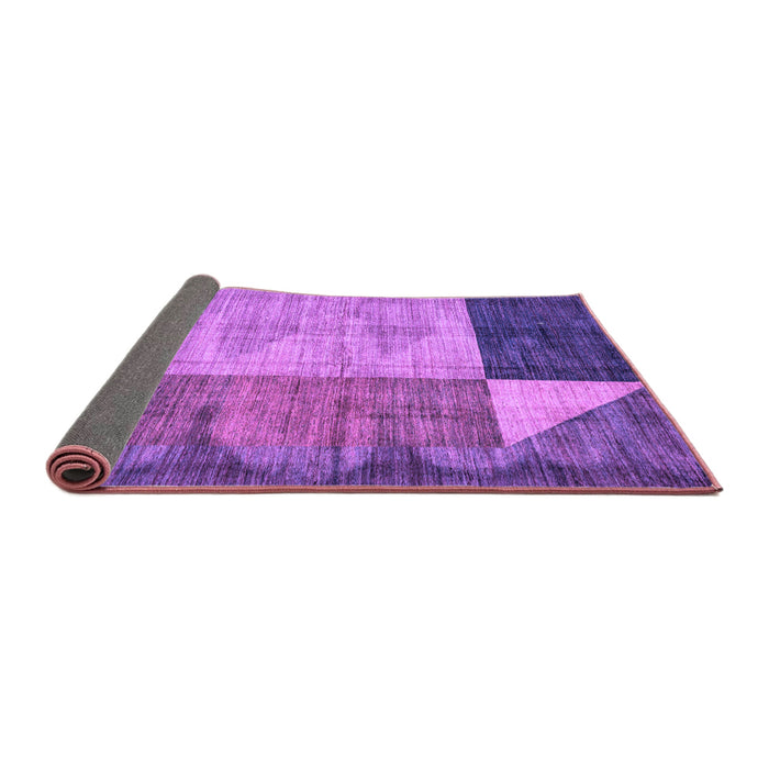 Sideview of Abstract Purple Modern Rug, abs4936pur