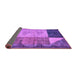 Sideview of Abstract Purple Modern Rug, abs4936pur