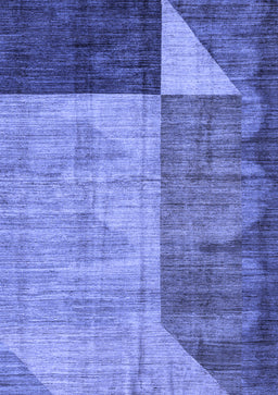 Abstract Blue Modern Rug, abs4936blu