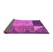 Sideview of Abstract Pink Modern Rug, abs4936pnk