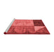 Modern Red Washable Rugs