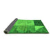 Sideview of Abstract Green Modern Rug, abs4936grn