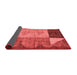 Abstract Red Modern Area Rugs