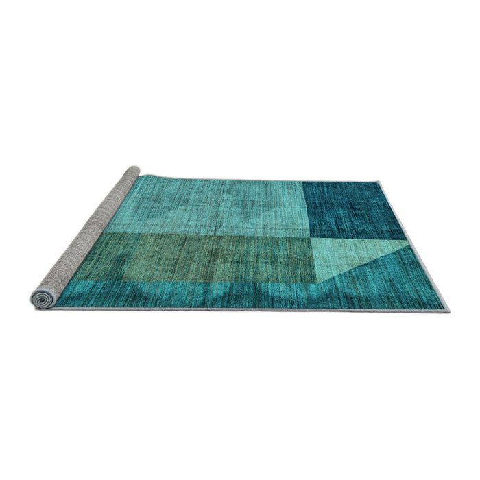 Sideview of Machine Washable Abstract Light Blue Modern Rug, wshabs4936lblu