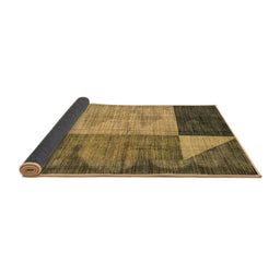 Sideview of Abstract Brown Modern Rug, abs4936brn