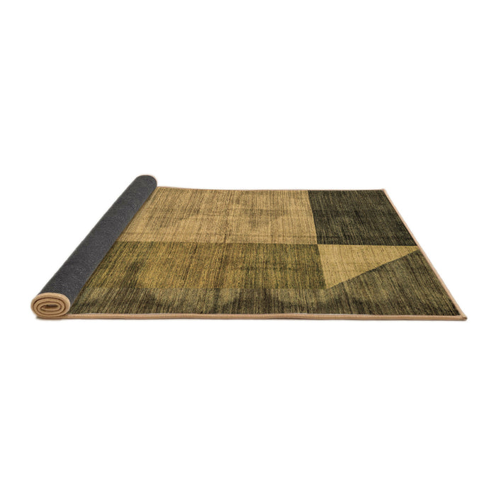 Sideview of Abstract Brown Modern Rug, abs4936brn
