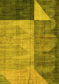 Abstract Yellow Modern Rug, abs4936yw