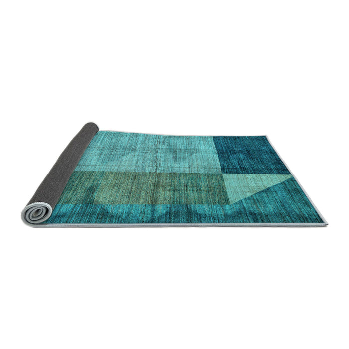 Sideview of Abstract Light Blue Modern Rug, abs4936lblu