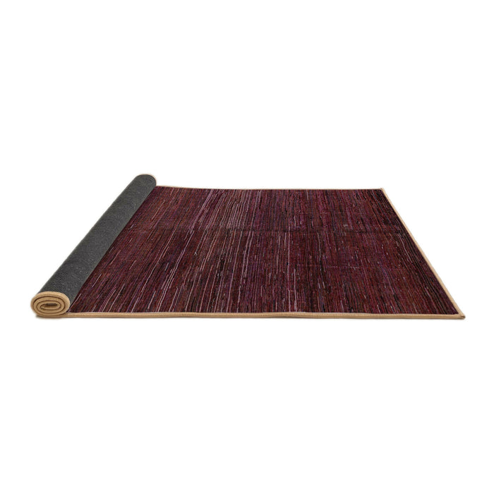 Sideview of Abstract Chestnut Brown Modern Rug, abs4937