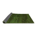 Sideview of Abstract Green Modern Rug, abs4937grn