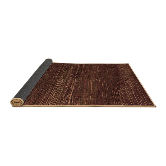Sideview of Abstract Brown Modern Rug, abs4937brn