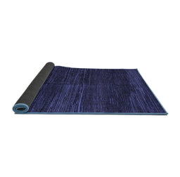 Sideview of Abstract Blue Modern Rug, abs4937blu