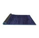 Sideview of Abstract Blue Modern Rug, abs4937blu