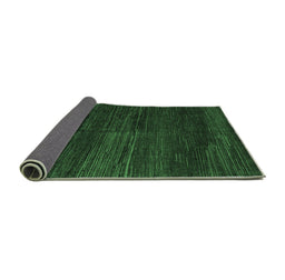 Sideview of Abstract Emerald Green Modern Rug, abs4937emgrn