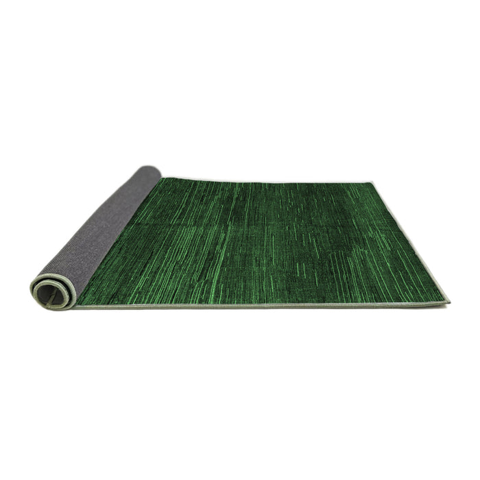 Sideview of Abstract Emerald Green Modern Rug, abs4937emgrn