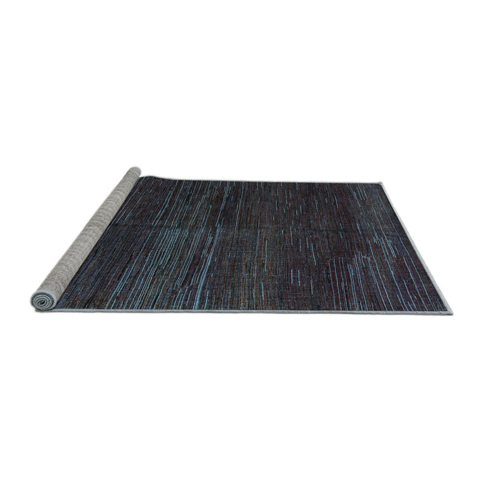Sideview of Machine Washable Abstract Light Blue Modern Rug, wshabs4937lblu