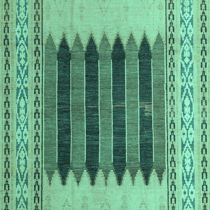 Machine Washable Abstract Turquoise Modern Area Rugs, wshabs4938turq