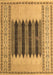 Abstract Brown Modern Rug, abs4938brn