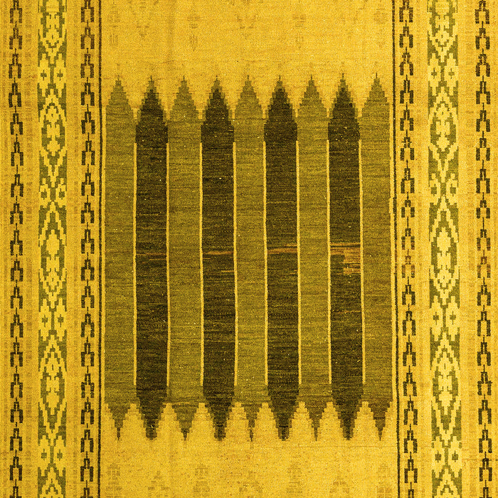 Abstract Yellow Modern Rug, abs4938yw