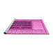 Sideview of Machine Washable Abstract Pink Modern Rug, wshabs4938pnk