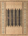 Machine Washable Abstract Sienna Brown Rug, wshabs4938