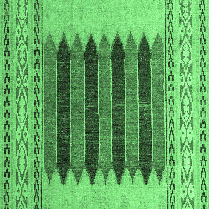 Machine Washable Abstract Emerald Green Modern Area Rugs, wshabs4938emgrn