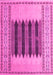 Machine Washable Abstract Pink Modern Rug, wshabs4938pnk