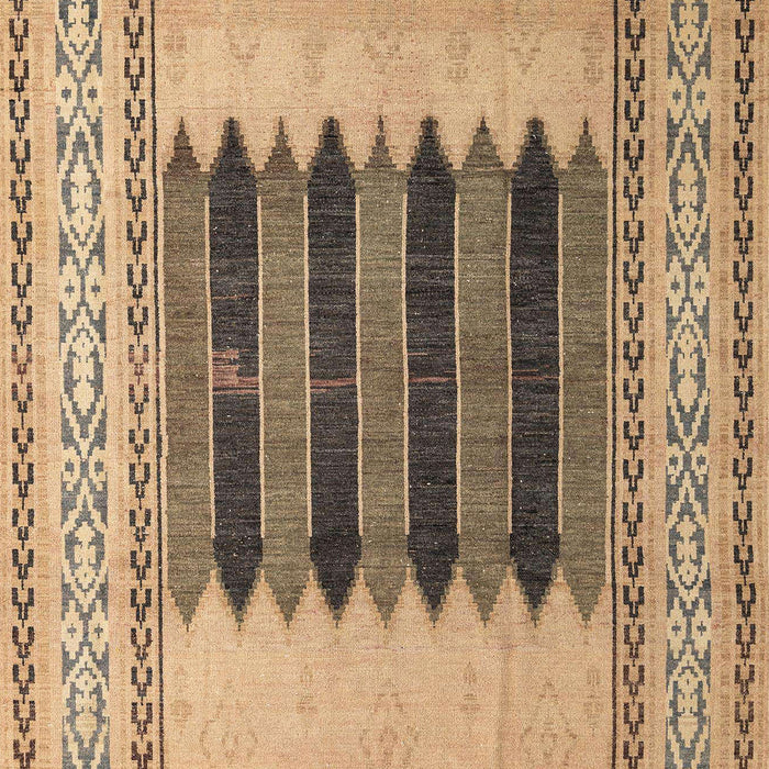 Abstract Sienna Brown Modern Rug, abs4938